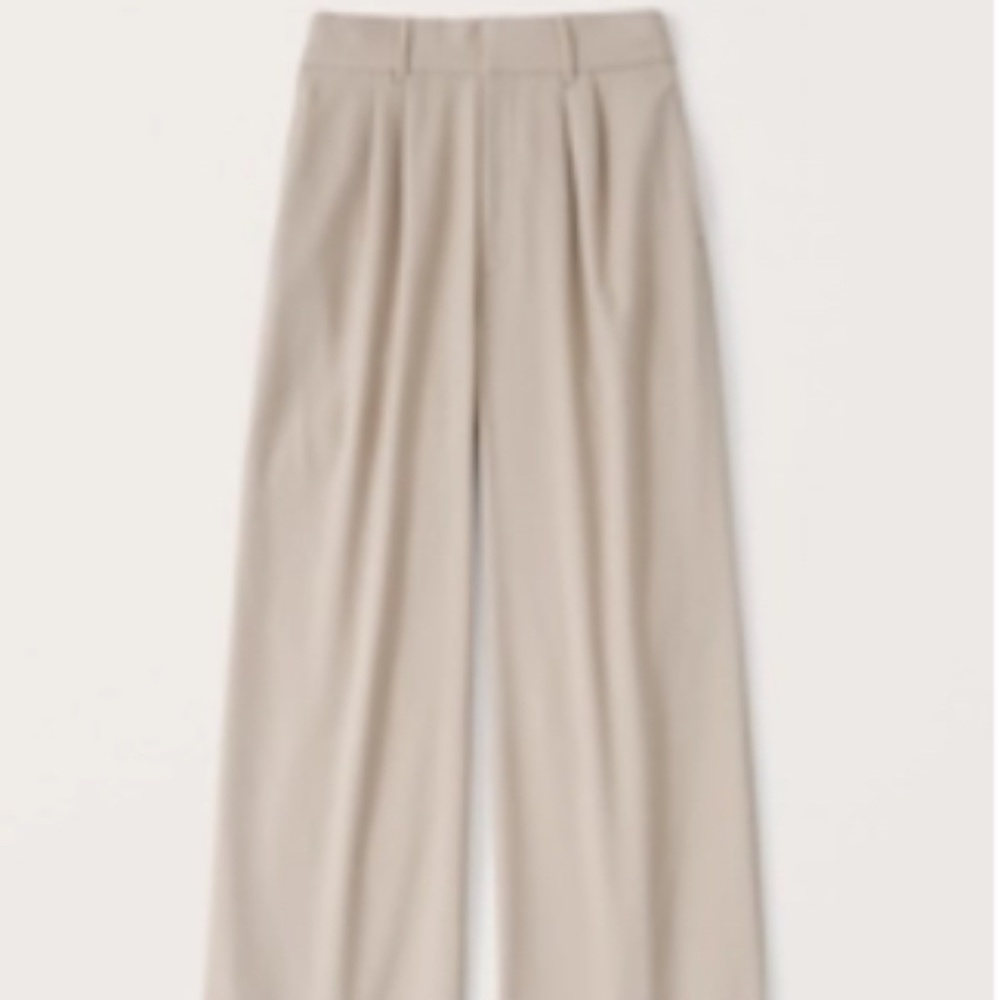 Abercrombie & Fitch Tailored Wide Leg linen blend Pants